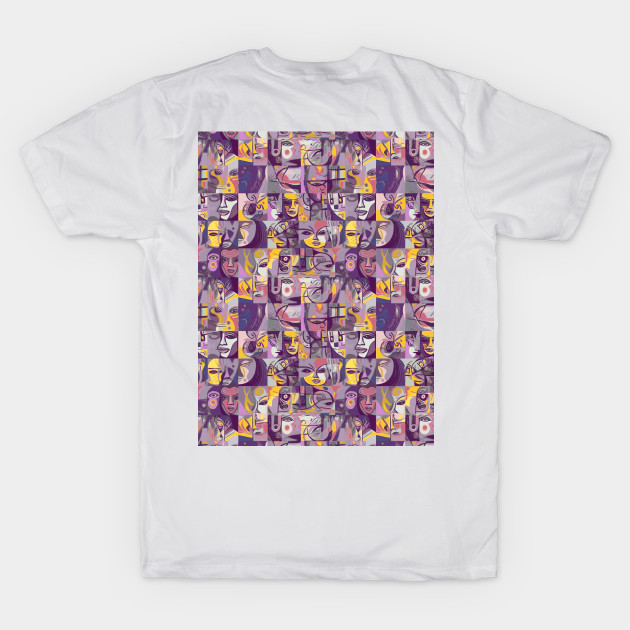 Cubism faces people by Remotextiles